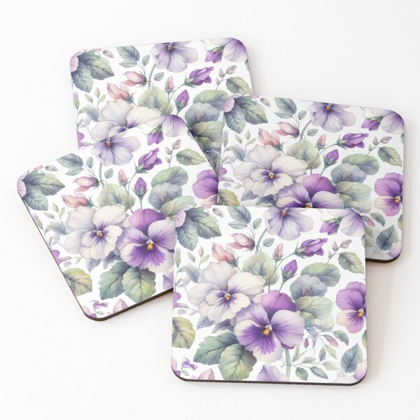Item preview, watercolor violets bouquet designed and sold by Dominika Farkašová.