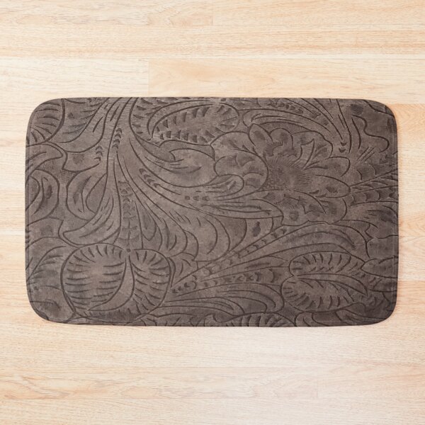 Item preview, Floral Tooled Leather Design designed and sold by ArtsyWishy.