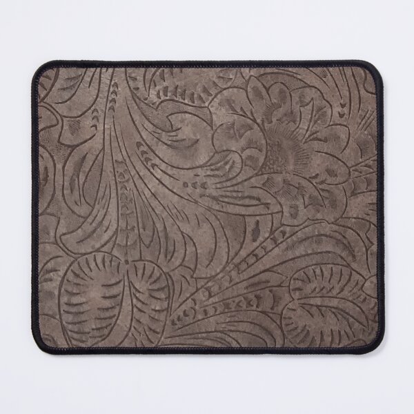 Item preview, Floral Tooled Leather Design designed and sold by ArtsyWishy.