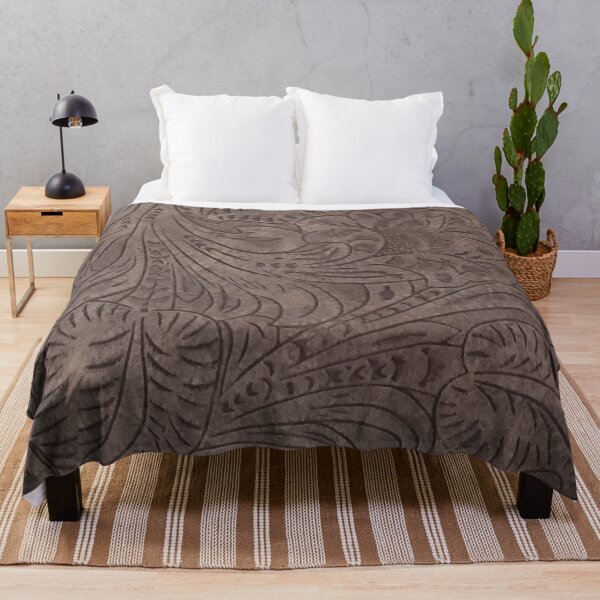 Item preview, Floral Tooled Leather Design designed and sold by ArtsyWishy.