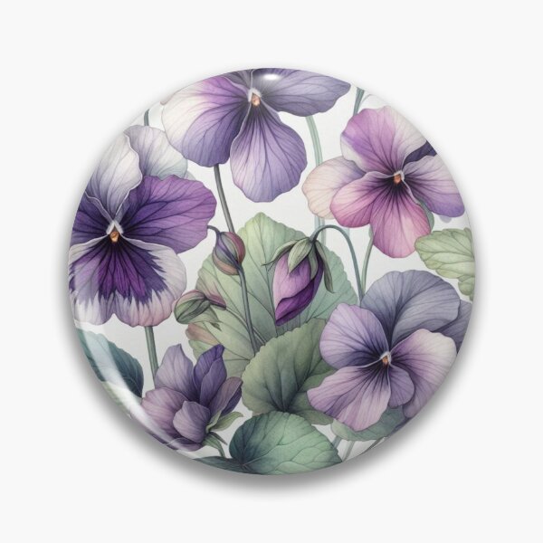 Item preview, watercolor violets wreath designed and sold by Dominika Farkašová.