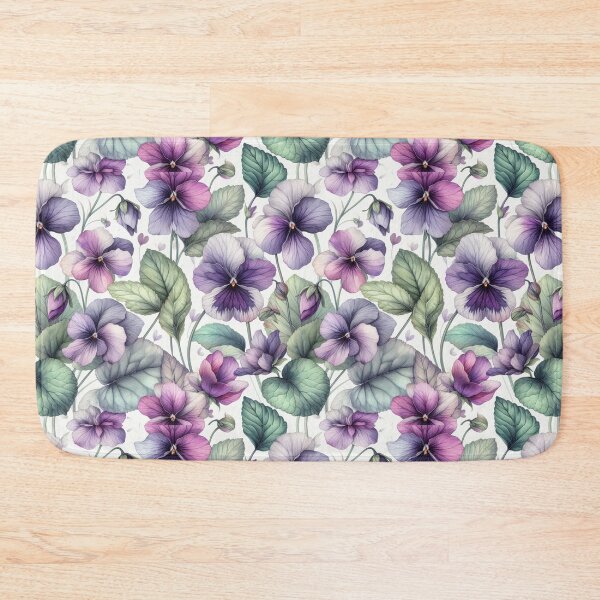 Item preview, watercolor violets wreath designed and sold by Dominika Farkašová.