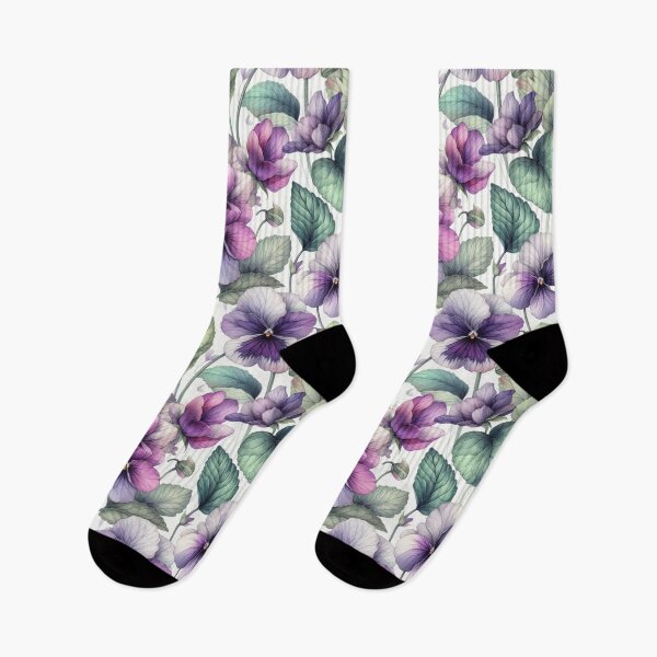 Item preview, watercolor violets wreath designed and sold by Dominika Farkašová.