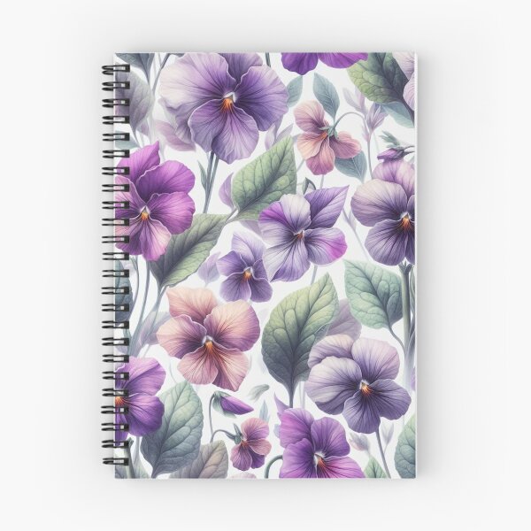 Item preview, watercolor violets repeating pattern designed and sold by Dominika Farkašová.