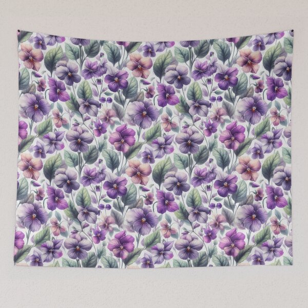 Item preview, watercolor violets repeating pattern designed and sold by Dominika Farkašová.