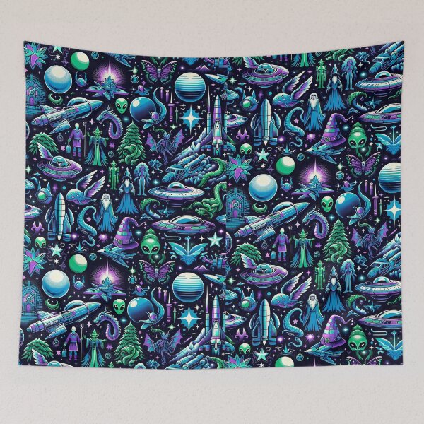 Item preview, Galactic Enchantment: A Mythical Space Odyssey designed and sold by M-ormin.