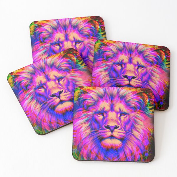 Item preview, Lion in chromatic aberration designed and sold by therebelart.