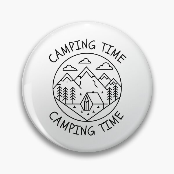 Item preview, Camping time line art design for adventure designed and sold by Be-Adventurous.