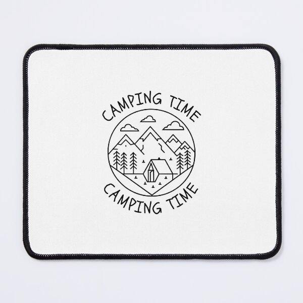 Item preview, Camping time line art design for adventure designed and sold by Be-Adventurous.