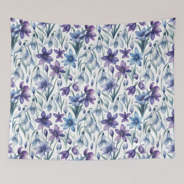 Item preview, watercolor snowdrops art designed and sold by Dominika Farkašová.