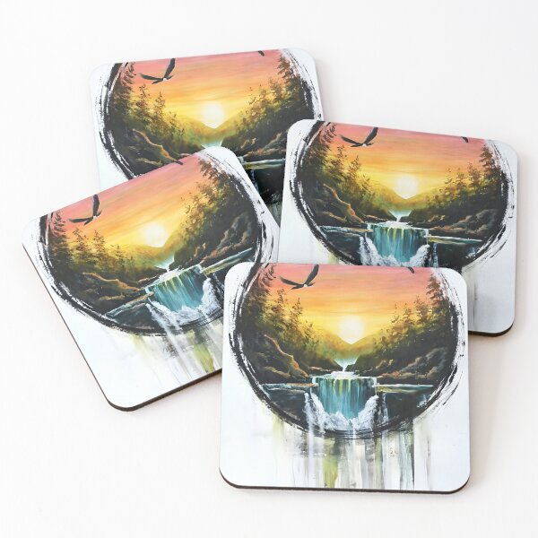 Item preview, Waterfall at Sunset. Nature is amazing. Memorable designed and sold by Zibis09.