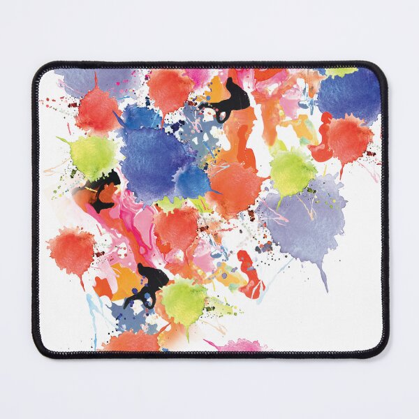 Item preview, watercolors, geo, brush, splash, colorful, rainbow designed and sold by mintdiamond21.
