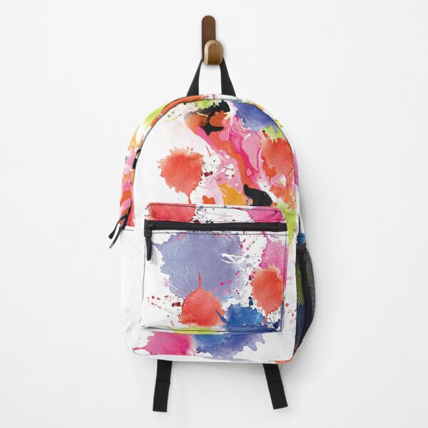 Item preview, watercolors, geo, brush, splash, colorful, rainbow designed and sold by mintdiamond21.