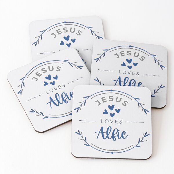 Item preview, Alfie - Jesus Loves Alfie / personalised name  designed and sold by Share-Blessings.