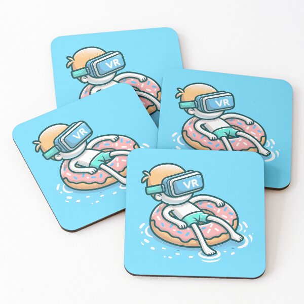 Item preview, "Aquatic Oasis: Floating on a VR Doughnut" designed and sold by zzz888.