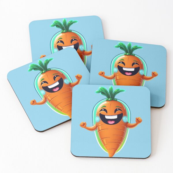Item preview, Blue Hued Carrot Champ - Kawaii Veggie designed and sold by MerchshopNL.