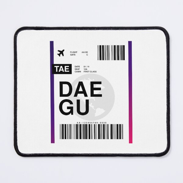 Item preview, Daegu Boarding Pass designed and sold by RabbitK.