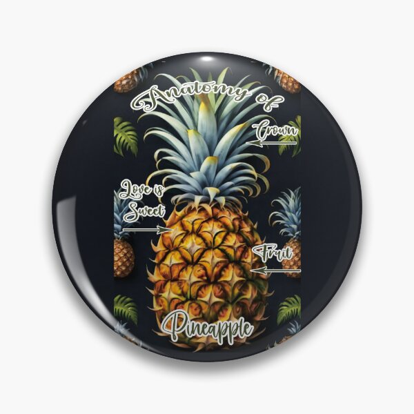 Item preview, Funny Anatomy Of Realistic Pineapple designed and sold by fatydesignspace.