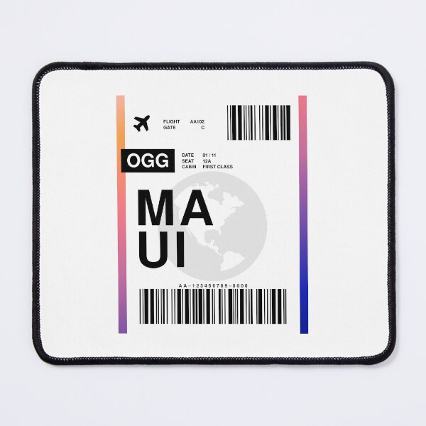 Item preview, Maui Boarding Pass designed and sold by RabbitK.