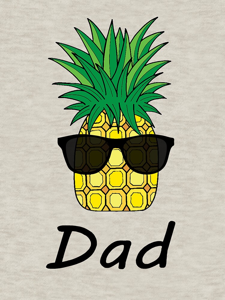 "Pineapple Family Dad" Pullover Hoodie by Amirimer Redbubble
