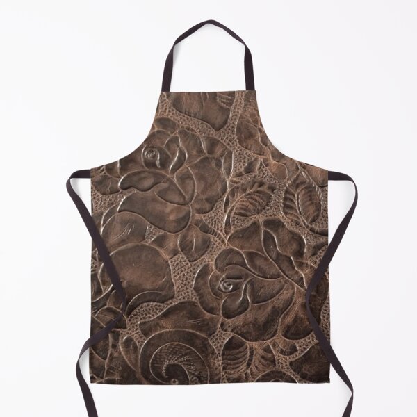 Item preview, Light Brown Tooled Floral Leather Design designed and sold by ArtsyWishy.