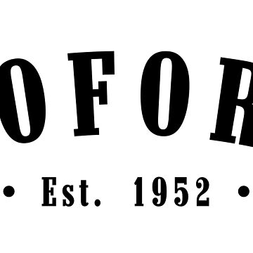 Artwork thumbnail, Hofors Gävleborg County Sweden Est. 1952 Black Letter Sverige by establishedwear