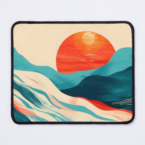 Item preview, Flowing river and retro sunset designed and sold by Wildflow Creations.