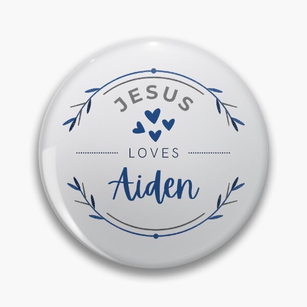 Item preview, Aiden - Jesus Loves Aiden / personalised name  designed and sold by Share-Blessings.