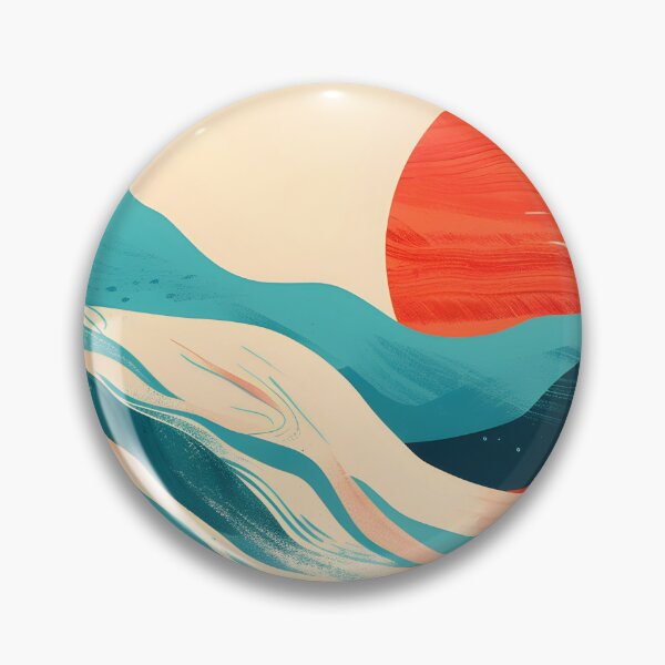Item preview, Flowing river and retro sunset  designed and sold by Wildflow Creations.