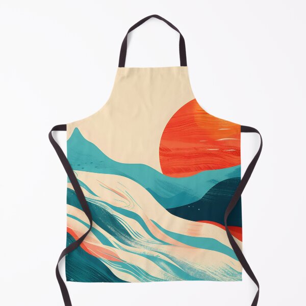 Item preview, Flowing river and retro sunset designed and sold by Wildflow Creations.