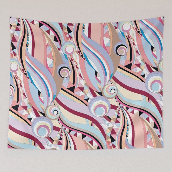 Item preview, geo, colorful, circle, wave, pattern, designed and sold by mintdiamond21.