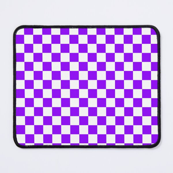 Item preview, Small Checkered - White and Violet designed and sold by JustPatterns2.