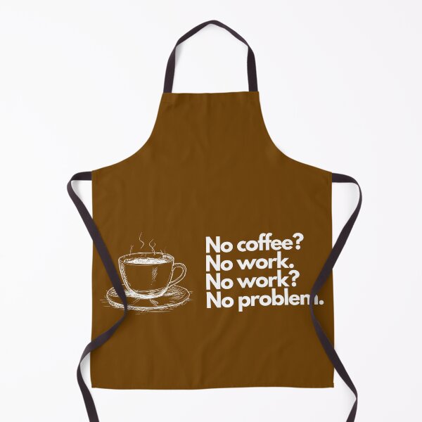 Item preview, No coffee, no work, no problem - simple text, minimalism designed and sold by coolvibes-shop.