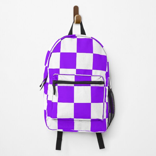 Item preview, Checkered - White and Violet designed and sold by JustPatterns2.