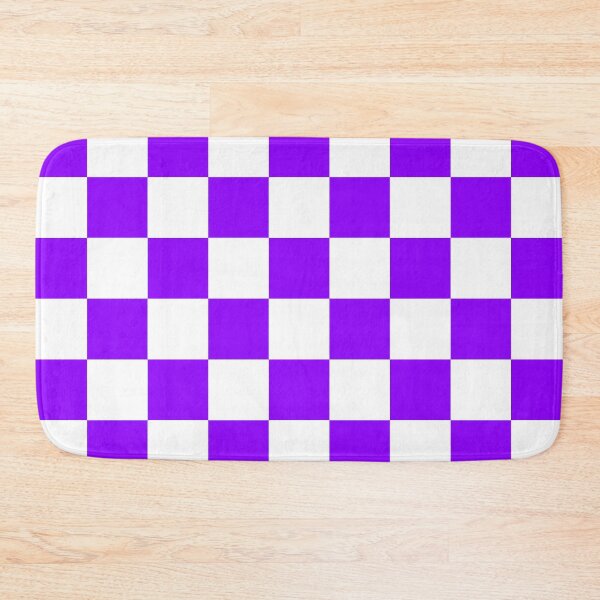 Item preview, Checkered - White and Violet designed and sold by JustPatterns2.