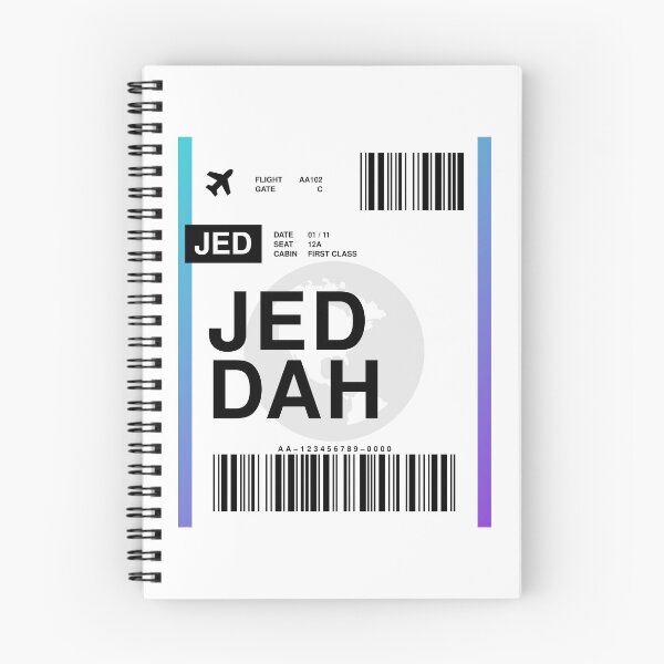 Artikelvorschau, Bordkarte für Jeddah entworfen und verkauft von RabbitK.