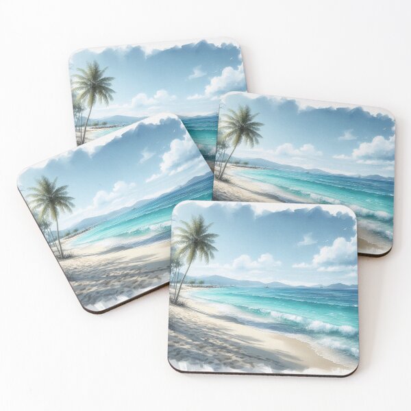 Item preview, Beach with Palm Tree designed and sold by AdventureLoveG.