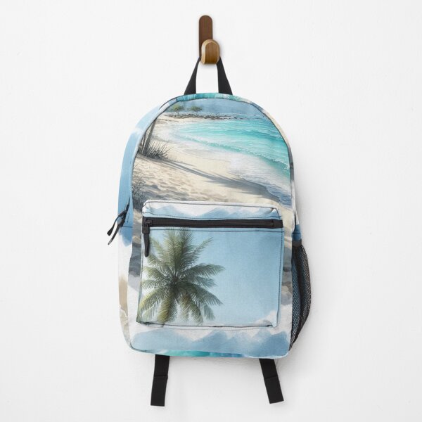 Item preview, Beach with Palm Tree designed and sold by AdventureLoveG.