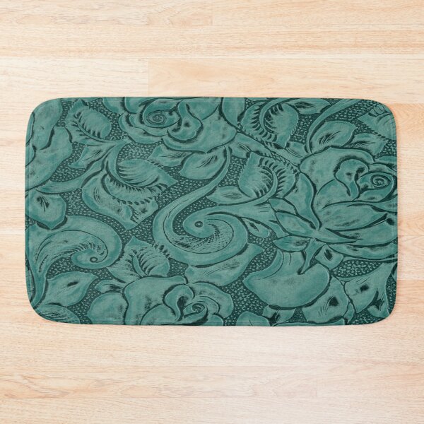 Item preview, Turquoise Tooled Leather Design designed and sold by ArtsyWishy.