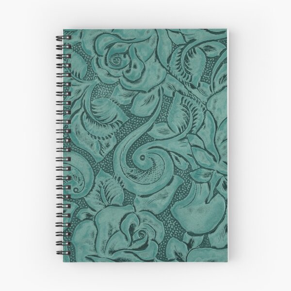 Item preview, Turquoise Tooled Leather Design designed and sold by ArtsyWishy.