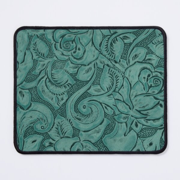 Item preview, Turquoise Tooled Leather Design designed and sold by ArtsyWishy.