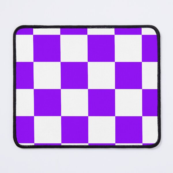 Item preview, Large Checkered - White and Violet designed and sold by JustPatterns2.