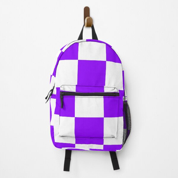 Item preview, Large Checkered - White and Violet designed and sold by JustPatterns2.