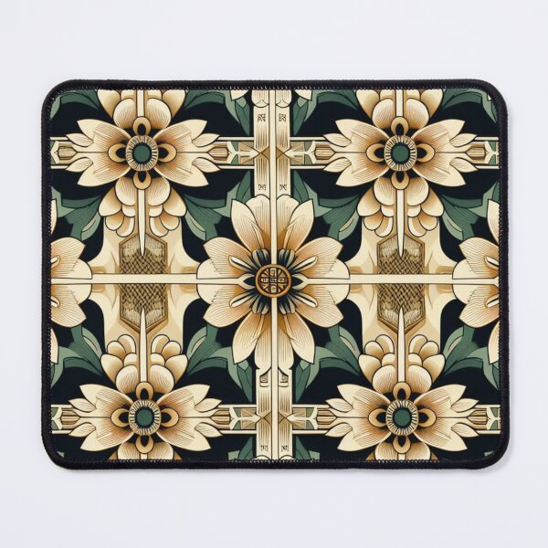 Item preview, art deco flower wallpape designed and sold by Dominika Farkašová.