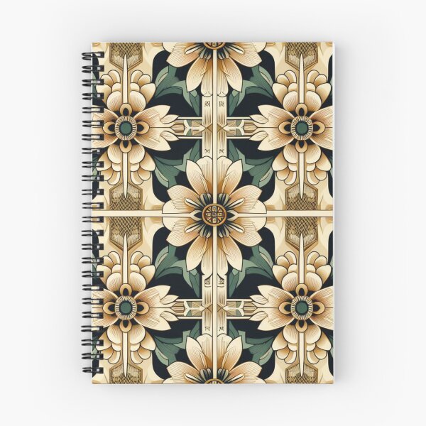 Item preview, art deco flower wallpape designed and sold by Dominika Farkašová.