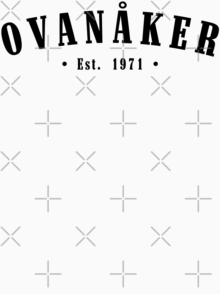 Thumbnail 7 of 7, Classic T-Shirt, Ovanåker Gävleborg County Sweden Est. 1971 Black Letter Sverige designed and sold by establishedwear.