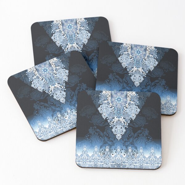 Item preview, tie dye, ethnic, oriental, border, medallion, blue, summer, Lace designed and sold by mintdiamond21.
