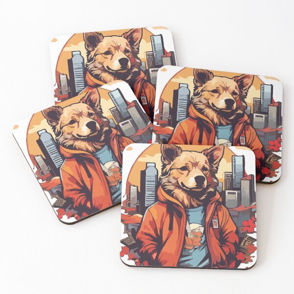 Item preview, very details dog,lost in city, Tshirt design designed and sold by HestiAltra.