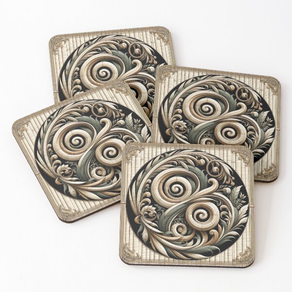 Item preview, Jacobean Pattern Woven Bamboo designed and sold by Crypto Tography.