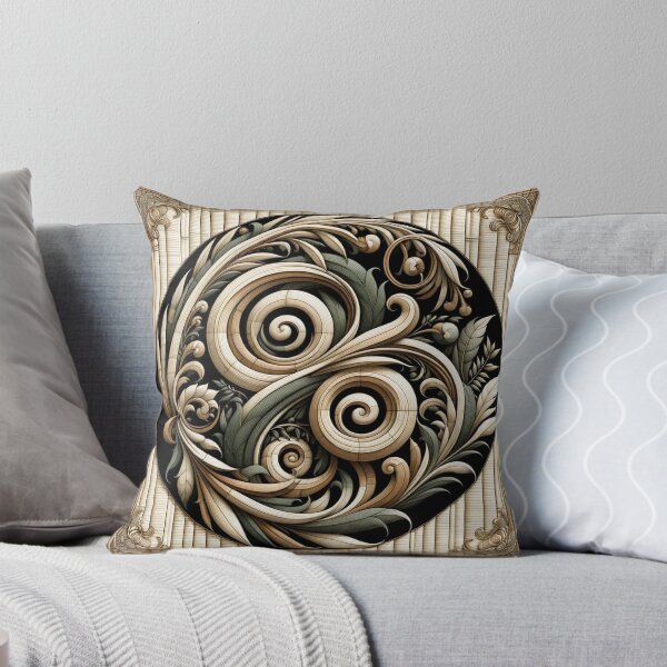 Item preview, Jacobean Pattern Woven Bamboo designed and sold by Crypto Tography.